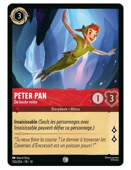 S10 - 105/204 : Peter Pan - De haute volée | Cartes à l'unité Lorcana