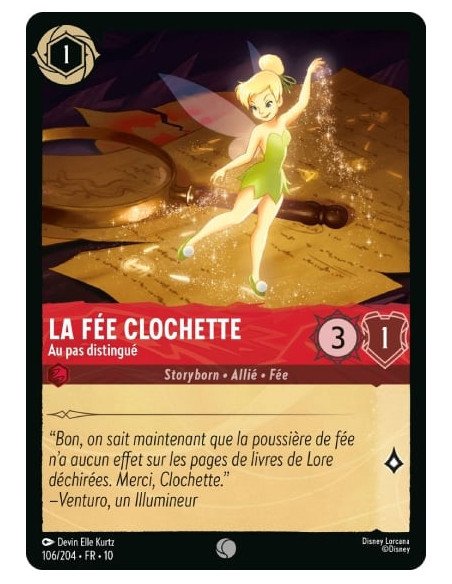 S10 - 106/204 : La Fée Clochette - Au pas distingué | Cartes à l'unité Lorcana