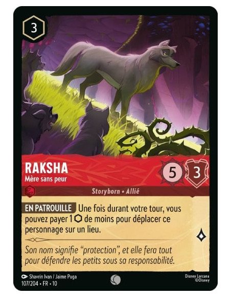 S10 - 107/204 : Raksha - Mère sans peur | Cartes à l'unité Lorcana