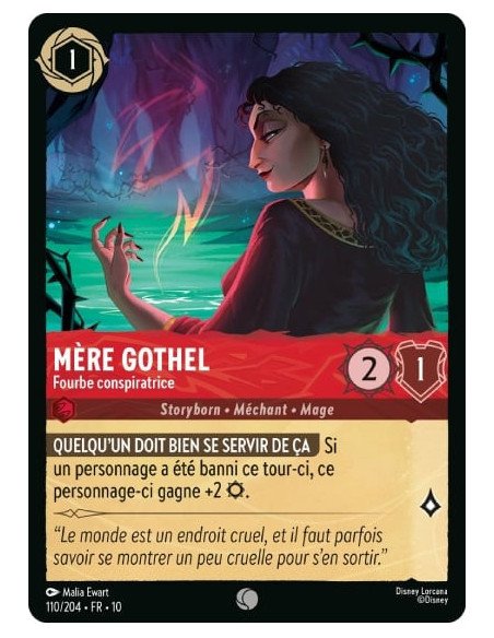 S10 - 110/204 : Mère Gothel - Fourbe conspiratrice | Cartes à l'unité Lorcana
