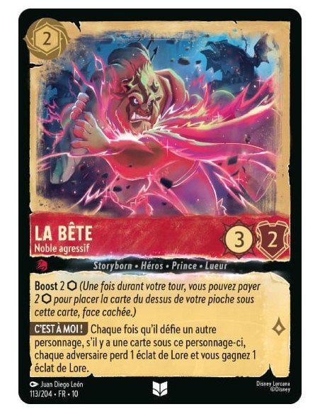 S10 - 113/204 : La Bête - Noble agressif | Cartes à l'unité Lorcana