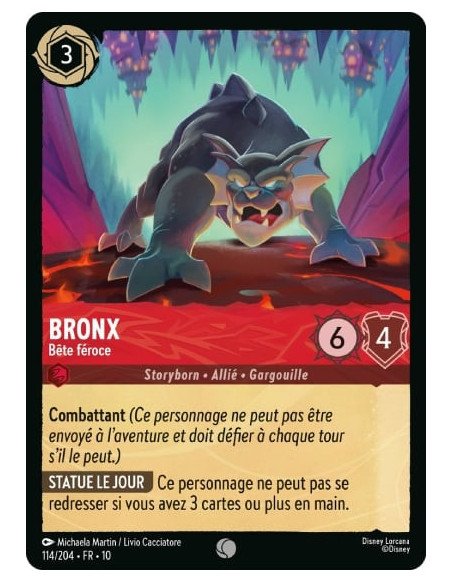 S10 - 114/204 : Bronx - Bête féroce | Cartes à l'unité Lorcana