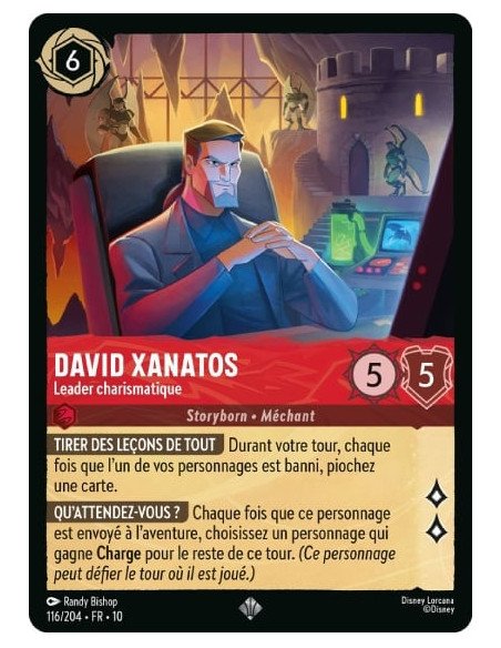 S10 - 116/204 : David Xanatos - Leader charismatique | Cartes à l'unité Lorcana