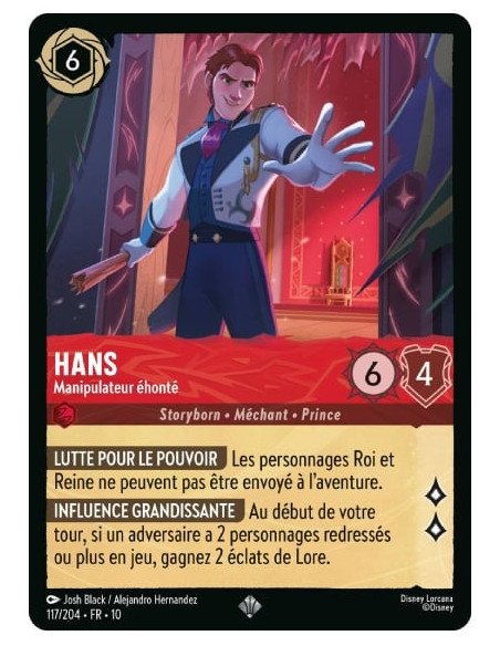S10 - 117/204 : Hans - Manipulateur éhonté | Cartes à l'unité Lorcana