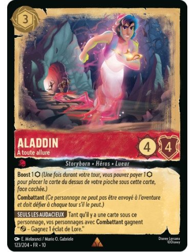 S10 - 123/204 : Aladdin - À toute allure | Cartes à l'unité Lorcana