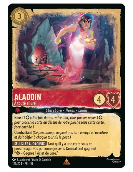 S10 - 123/204 : Aladdin - À toute allure | Cartes à l'unité Lorcana