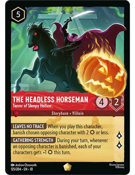 S10 - 125/204 : Le Cavalier Sans Tête - Terreur de Sleepy Hollow | Cartes à l'unité Lorcana