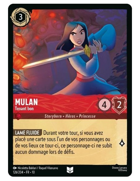 S10 - 126/204 : Mulan - Tenant bon | Cartes à l'unité Lorcana