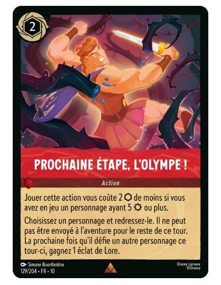 S10 - 129/204 : Prochaine étape, l’Olympe ! | Cartes à l'unité Lorcana