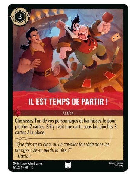 S10 - 131/204 : Il est temps de partir ! | Cartes à l'unité Lorcana