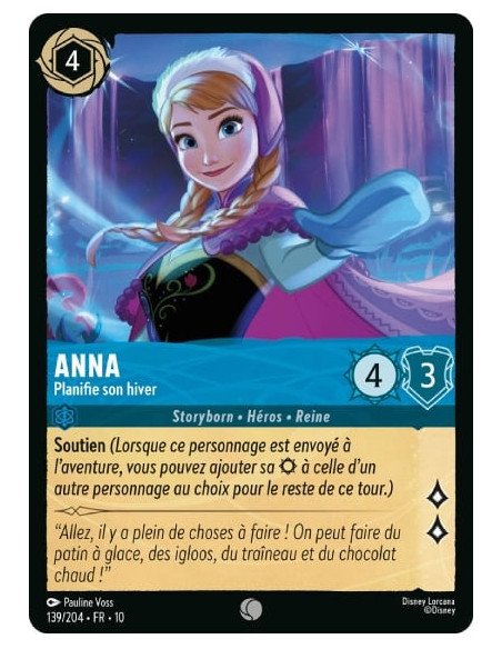 S10 - 139/204 : Anna - Planifie son hiver | Cartes à l'unité Lorcana