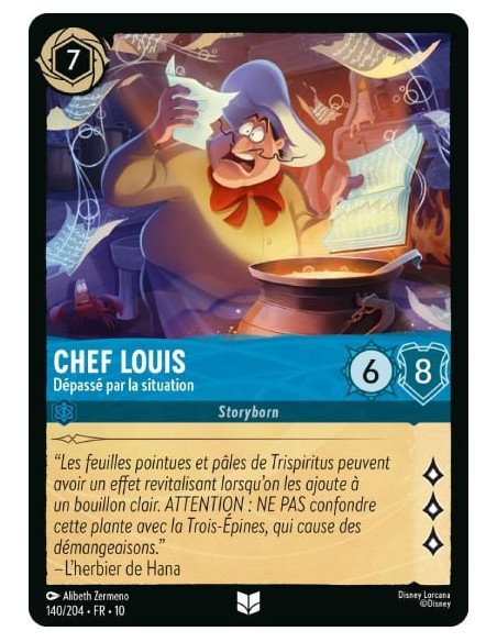 S10 - 140/204 : Chef Louis - Dépassé par la situation | Cartes à l'unité Lorcana
