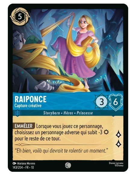 S10 - 143/204 : Raiponce - Capture créative | Cartes à l'unité Lorcana