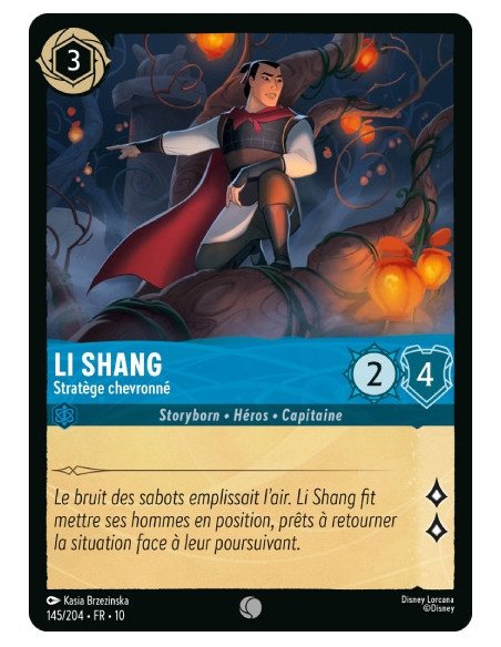 S10 - 145/204 : Li Shang - Stratège chevronné | Cartes à l'unité Lorcana