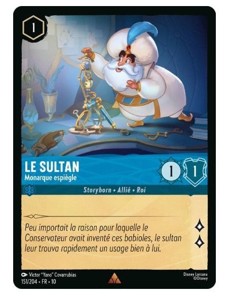 S10 - 151/204 : Le Sultan - Monarque espiègle | Cartes à l'unité Lorcana