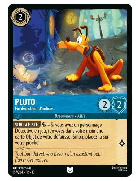 S10 - 157/204 : Pluto - Fin dénicheur d'indices | Cartes à l'unité Lorcana