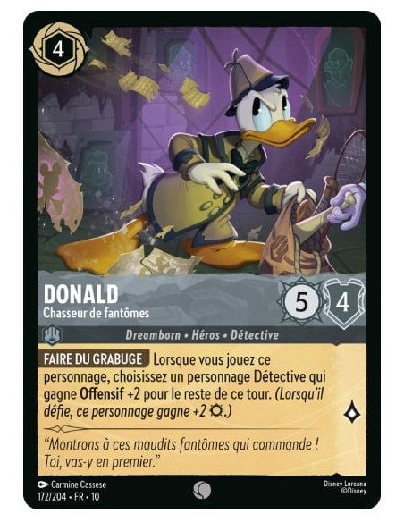S10 - 172/204 : Donald - Chasseur de fantômes | Cartes à l'unité Lorcana