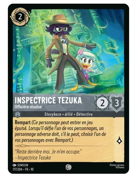 S10 - 177/204 : Inspectrice Tezuka - Officière résolue | Cartes à l'unité Lorcana