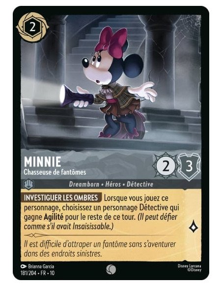 S10 - 181/204 : Minnie - Chasseuse de fantômes | Cartes à l'unité Lorcana