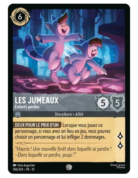 S10 - 186/204 : Les Jumeaux - Enfants perdus | Cartes à l'unité Lorcana