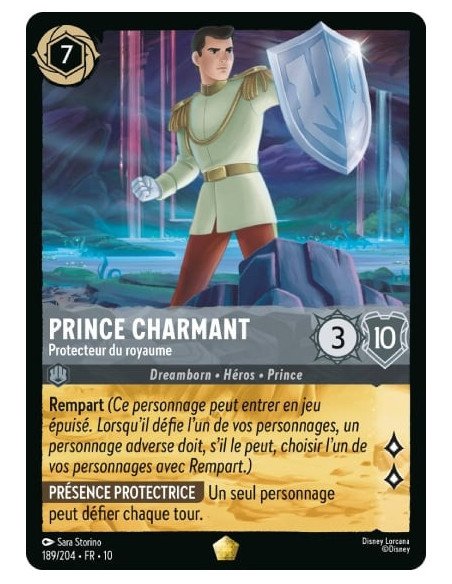 S10 - 189/204 : Prince Charmant - Protecteur du royaume | Cartes à l'unité Lorcana