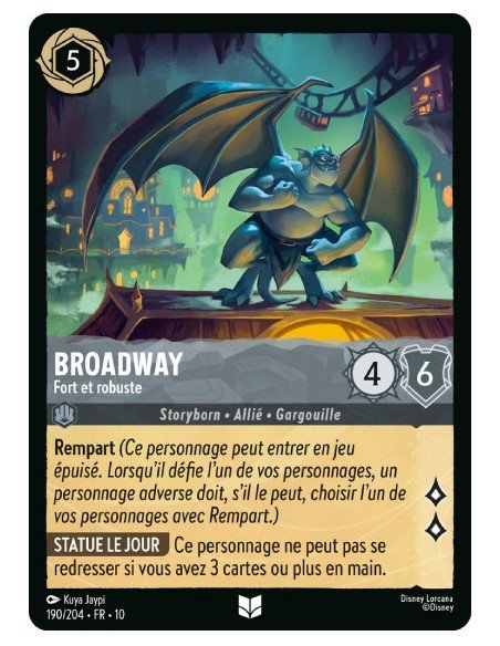 S10 - 190/204 : Broadway - Fort et robuste | Cartes à l'unité Lorcana