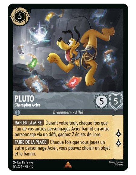 S10 - 191/204 : Pluto - Champion Acier | Cartes à l'unité Lorcana