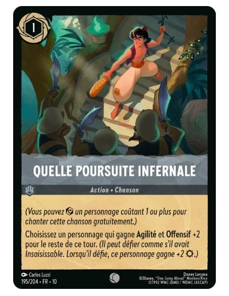 S10 - 195/204 : Quelle poursuite infernale | Cartes à l'unité Lorcana
