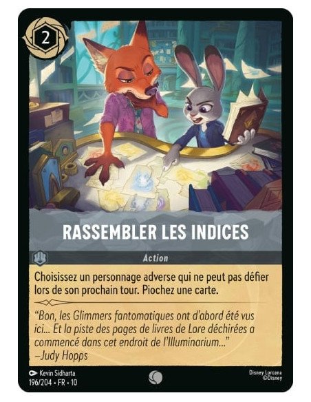 S10 - 196/204 : Rassembler les indices | Cartes à l'unité Lorcana