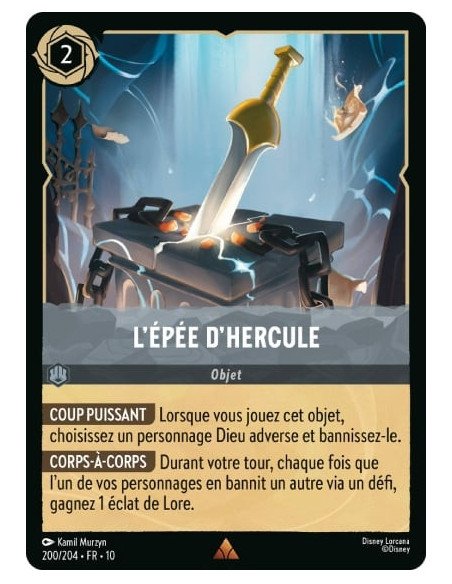 S10 - 200/204 : L'épée d'Hercule | Cartes à l'unité Lorcana