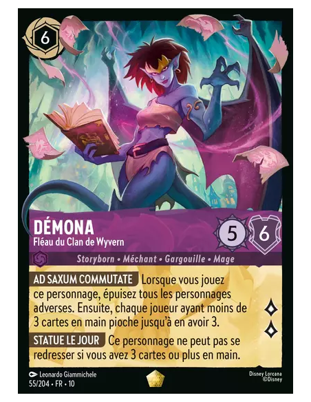 S10 - 055/204 : Démona - Fléau du Clan de Wyvern | Cartes à l'unité Lorcana