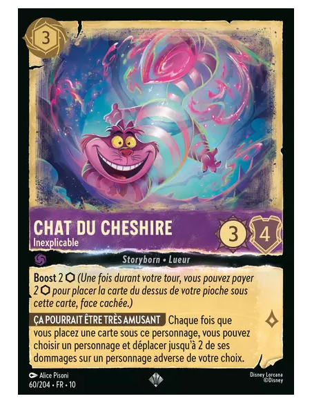 S10 - 060/204 : Chat du Chesire | Cartes à l'unité Lorcana