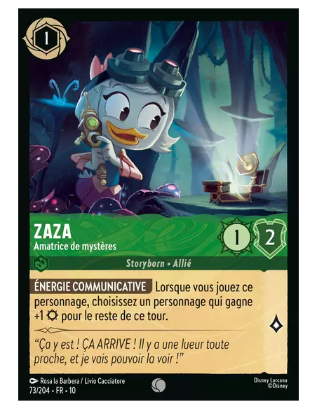 S10 - 073/204 : Zaza - Amatrice de mystères | Cartes à l'unité Lorcana