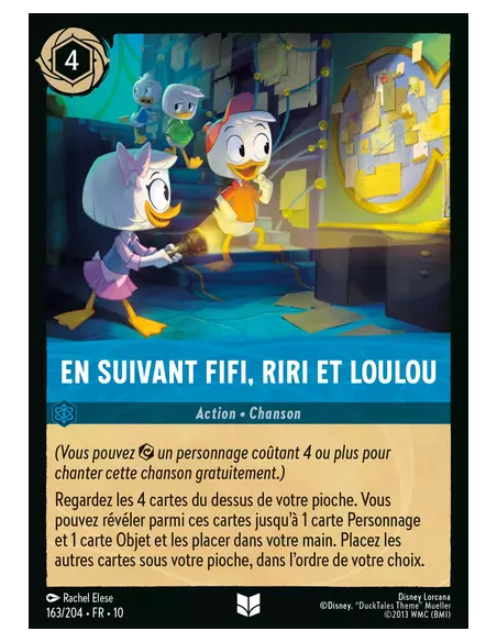 S10 - 163/204 : En suivant Fifi, Riri et Loulou | Cartes à l'unité Lorcana