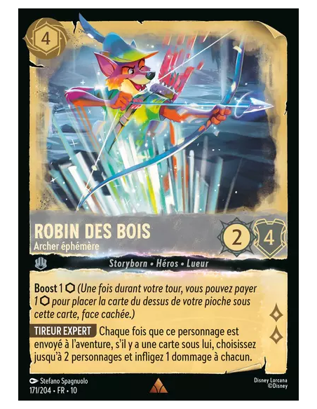 S10 - 171/204 : Robin des Bois - Archer éphémère | Cartes à l'unité Lorcana