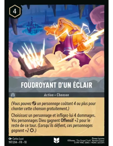 S10 - 197/204 - Foudroyant d'un éclair