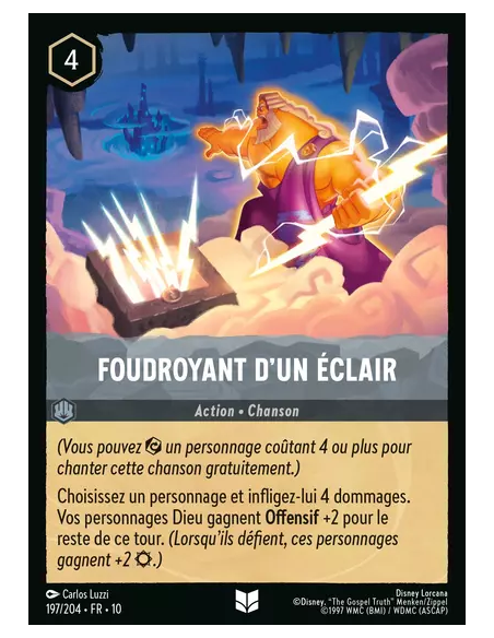 S10 - 197/204 : Foudroyant d'un éclair | Cartes à l'unité Lorcana