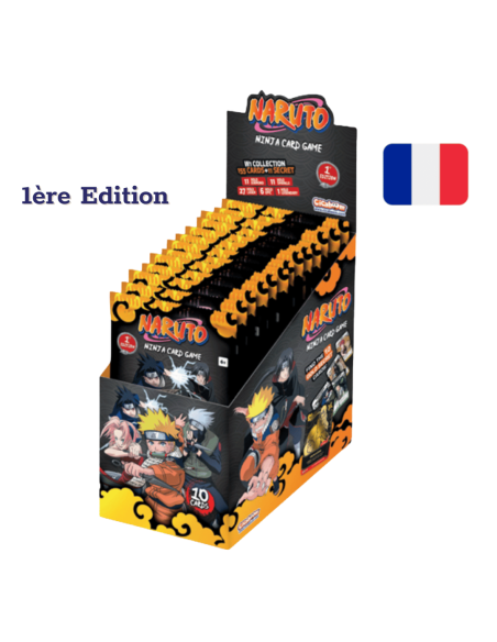 Visule de la display Française Naruto Mythos, en première Edition