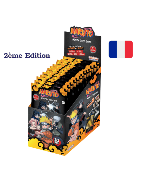 Naruto Mythos : Display de 24 boosters Set 1 Konoha Shidō - Edition 2 (FR)