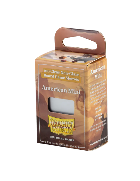 Board Game Sleeves - American Mini (41x63mm) Dragon Shield