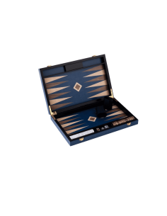 Backgammon Noyer Bleu - 38 cm