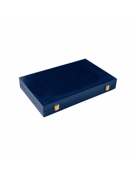 Backgammon Noyer Bleu - 38 cm