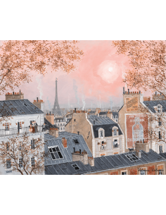 Ciel rose en hiver - Puzzle... 2