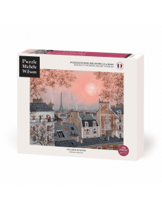 Ciel rose en hiver - Puzzle...