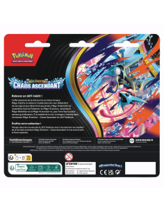 Image du tripack ME04 Chaos Ascendant avec la carte promo reptincel 2