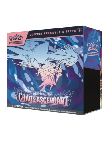 Image du coffret dresseur d'élite chaos ascendant sous l'angle gauche