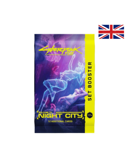 Visuel d'un booster Cyberpunk avec un drapeau anglais