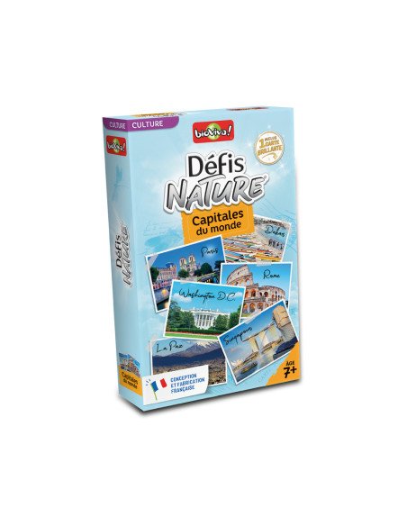 Défis Nature : Capitales du monde - Jeu de cartes