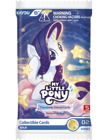Booster My Little Poney Rainbow : 5 cartes à collectionner dans un univers magique, coloré et plein de surprises.