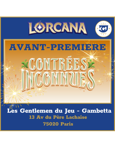 LORCANA - Avant-Première Contrées Inconnues - Tournoi Scellé - Vendredi 8 Mai à 19h30 - Pigalle